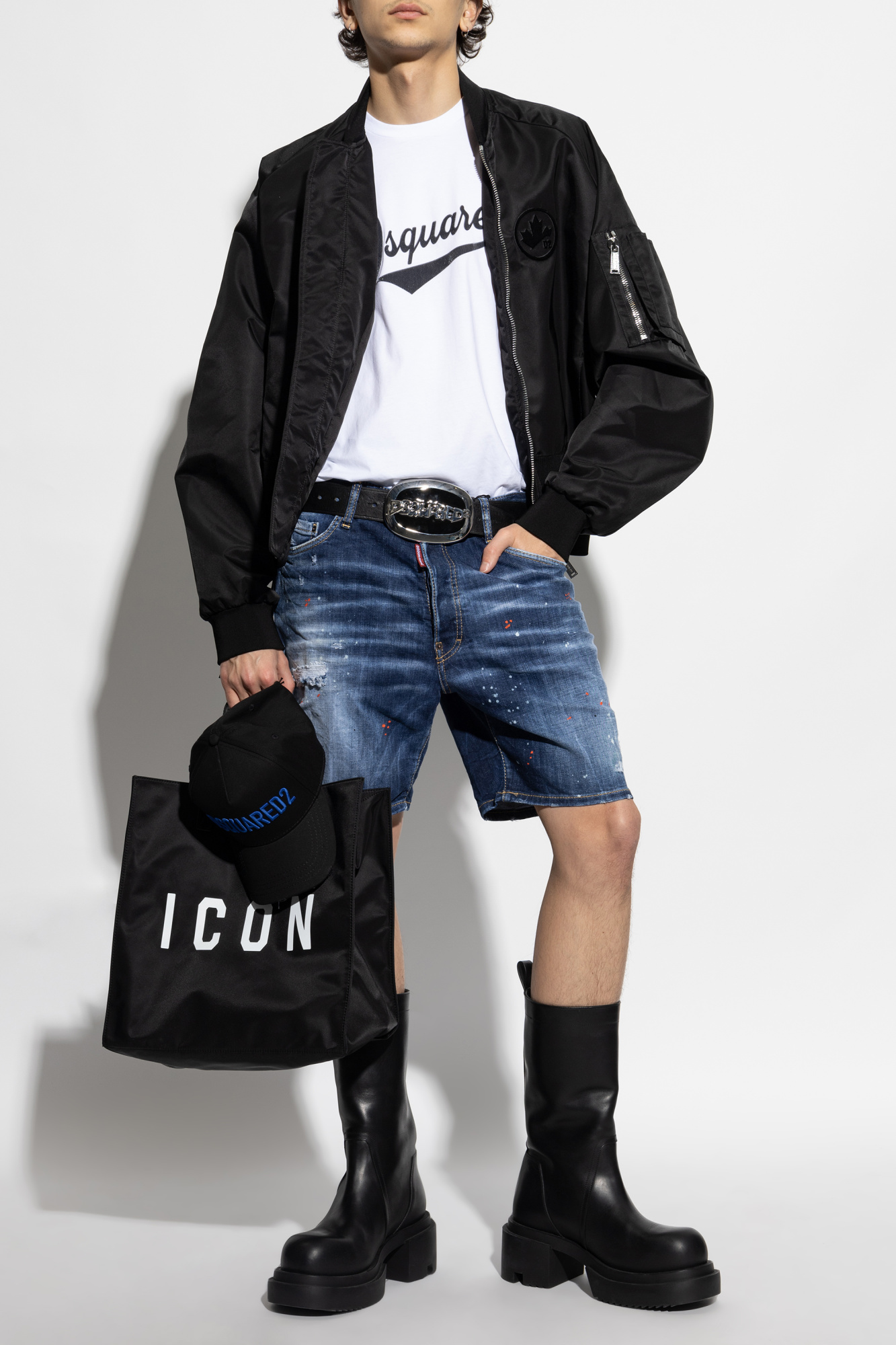 Dsquared2 Denim shorts Marine | Men's Clothing | Vitkac Dsquared2 Denim shorts Marine | Men's Clothing | Vitkac